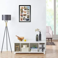 Merkloos MDF Fotokader - voor 12 Foto's van 10x15cm - Fotolijst 40x60cm - Zwart Hot