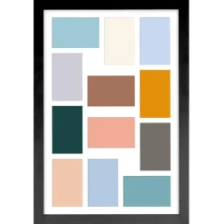 Merkloos MDF Fotokader - voor 12 Foto's van 10x15cm - Fotolijst 40x60cm - Zwart Hot