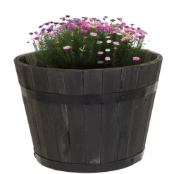Mega Collections Plantenbak/bloempot Barrel - D40 x H24 cm Sale