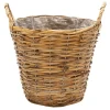 Mega Collections Plantenmand Cuba - rotan - lichtbruin - D19 x H16 cm Sale