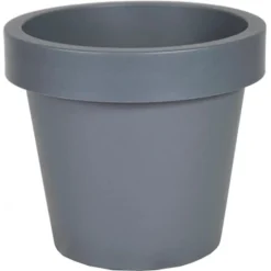 Mega Collections Plantenpot/bloempot - kunststof - grijs - D50 cm Discount