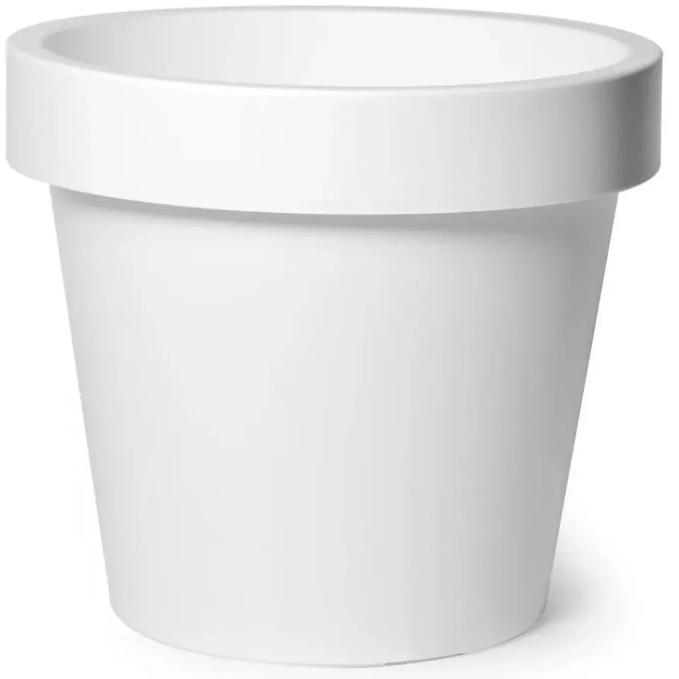 Mega Collections Plantenpot/bloempot - kunststof - wit - D30 cm Discount