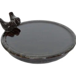 Mega Collections vogelbad/voederschaal - bruin - D30 x H11cm New