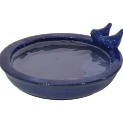 Mega Collections vogelbad/voederschaal - blauw - D30 x H11cm Discount