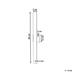 Beliani MELGAM - Wandlamp - Zwart - Ijzer Discount