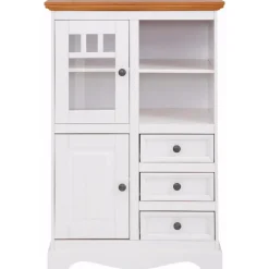 Loft24 Melissa - Dressoir met 4 deuren en 2 laden in wit / natuurlijk grenen Best
