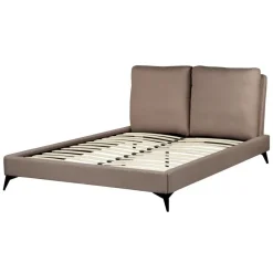 Beliani MELLE - Tweepersoonsbed - Bruin - 140 x 200 cm - Bouclé Best