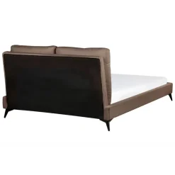 Beliani MELLE - Tweepersoonsbed - Bruin - 140 x 200 cm - Bouclé Best