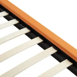 Beliani MELLE - Tweepersoonsbed - Oranje - 160 x 200 cm - Fluweel Hot