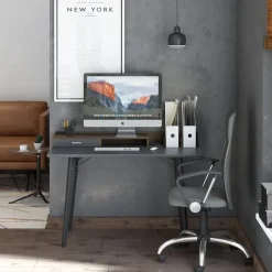 Dorel Home Memphis - Bureau in walnoot look/grijs Outlet