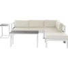 Beliani MESSINA - Loungeset voor 5 - Beige - Aluminium Discount