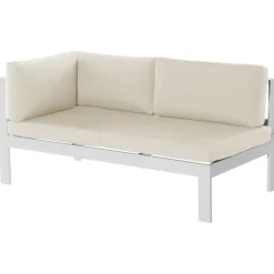 Beliani MESSINA - Loungeset voor 5 - Beige - Aluminium Discount