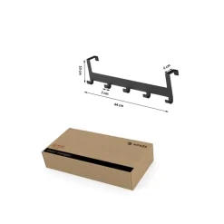 ACAZA Metalen Deurkapstok Deurhanger Kapstok voor Handdoek en Kleding, Metaal, Zwart Discount