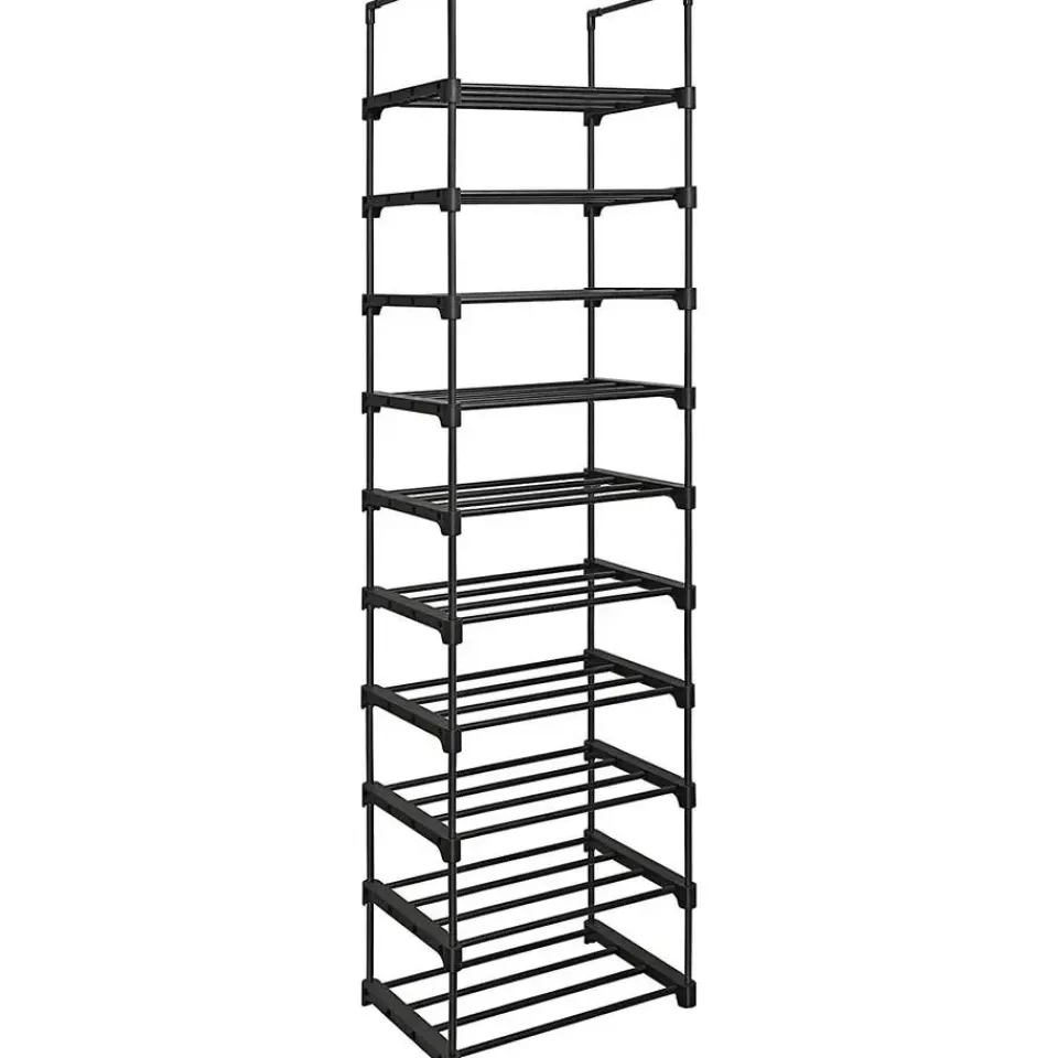 Merkloos Metalen Schoenenrek met 10 Planken, Standplank, Multifunctioneel Best