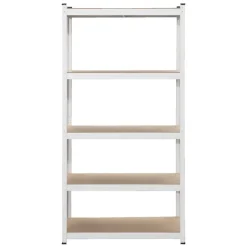 Leen Bakker Metalen stellingkast - wit - 90x45x180 cm Hot