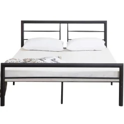 Emob Exclusive Metalen tweepersoonsbed Dixon - 140x200cm - mat zwart Hot