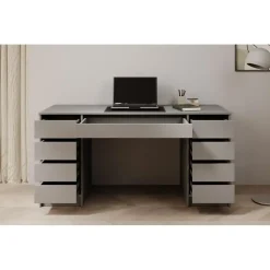 Meubella - Bureau Avio 2 - Antraciet - 154 cm Sale