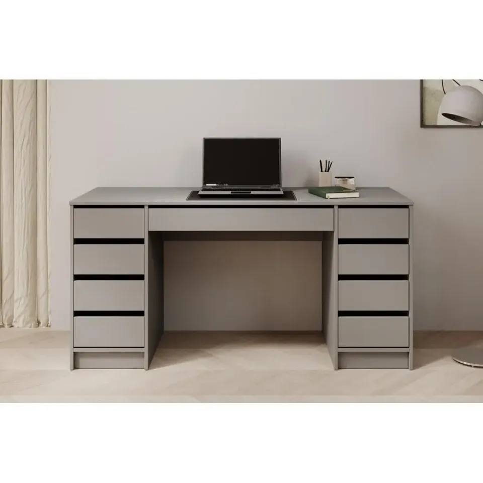 Meubella - Bureau Avio 2 - Antraciet - 154 cm Sale