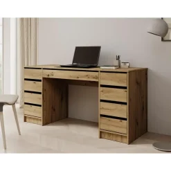 Meubella - Bureau Avio 2 - Eiken - 154 cm Hot