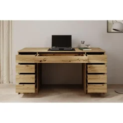 Meubella - Bureau Avio 2 - Eiken - 154 cm Hot