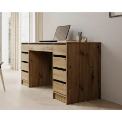 Meubella - Bureau Avio 2 - Eiken - 154 cm Hot