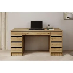 Meubella - Bureau Avio 2 - Eiken - 154 cm Hot
