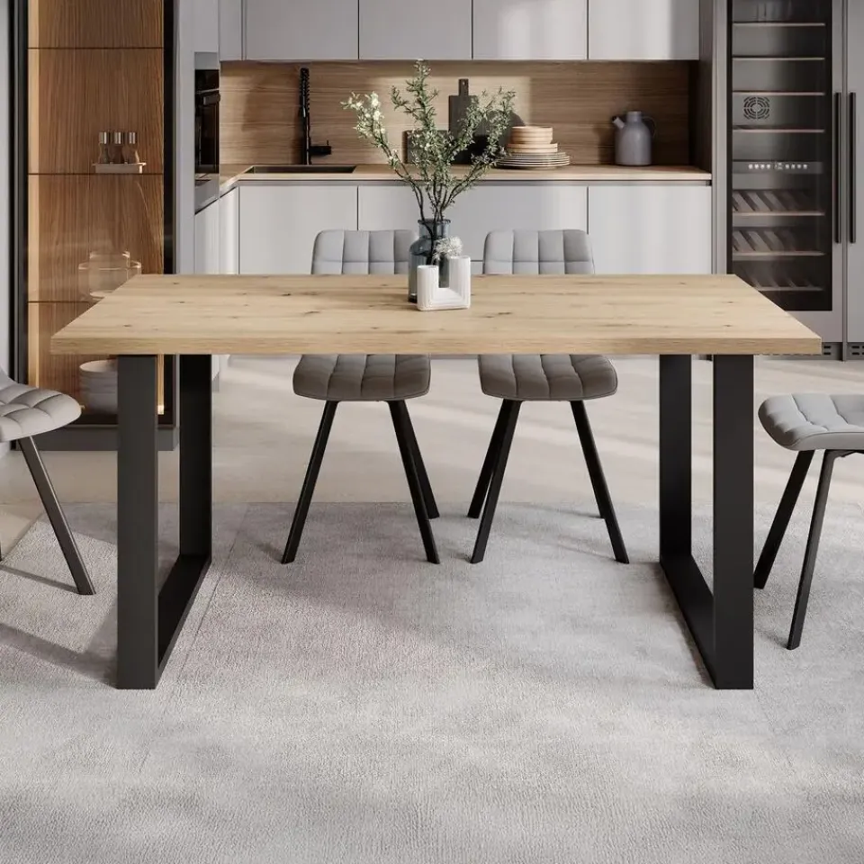 Meubella - Eetkamertafel Butter - Eiken Online