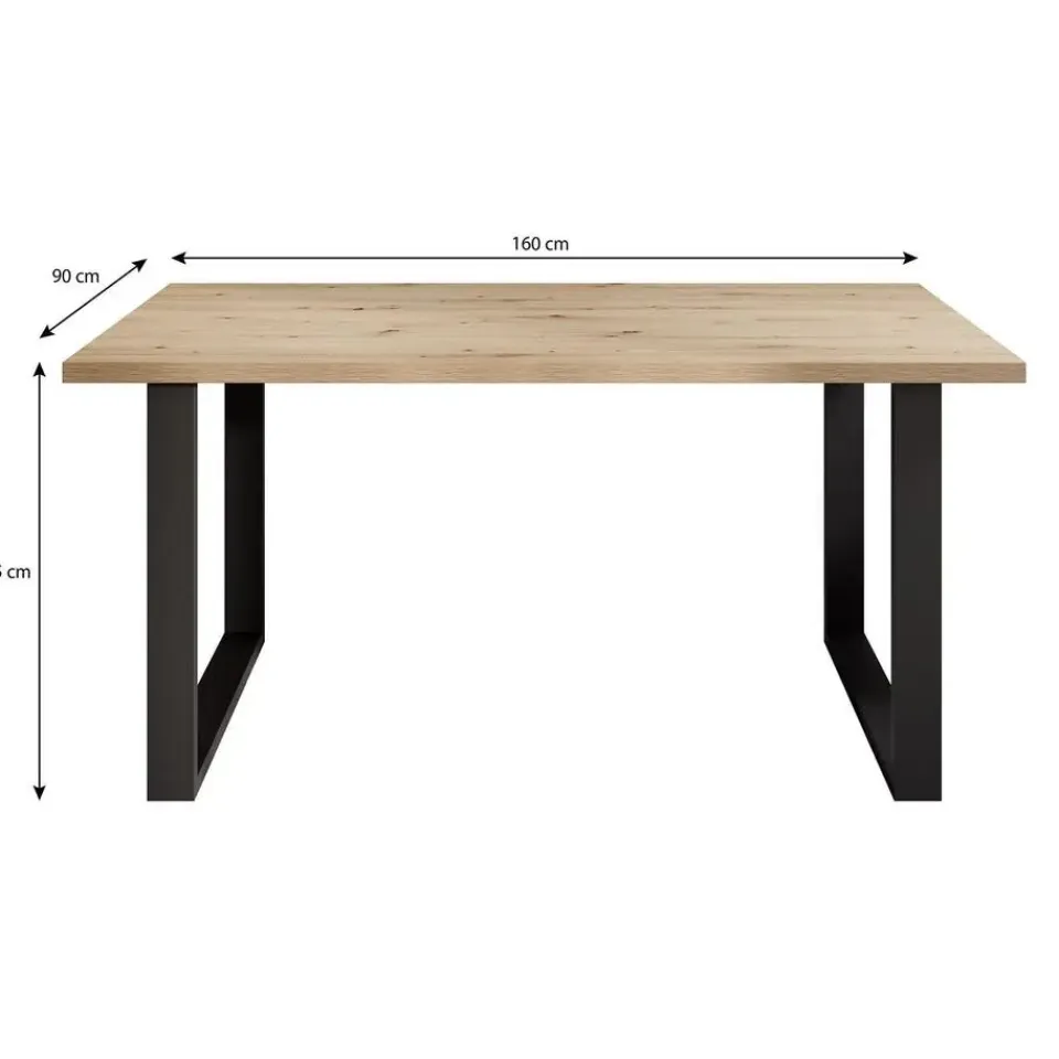 Meubella - Eetkamertafel Butter - Eiken Online