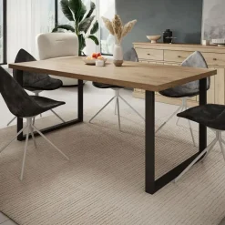 Meubella - Eetkamertafel Vince - Eiken - 180 cm Clearance