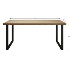 Meubella - Eetkamertafel Vince - Eiken - 180 cm Clearance