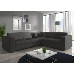 Meubella - Hoekbank Santana - Grijs - Velvet - Links Sale