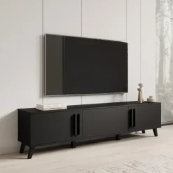 Meubella - Hydra - TV-Meubel - Zwart - 180 cm Best