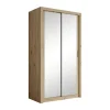 Meubella - Kledingkast Blake - Eiken - 120 cm - Met spiegel Discount