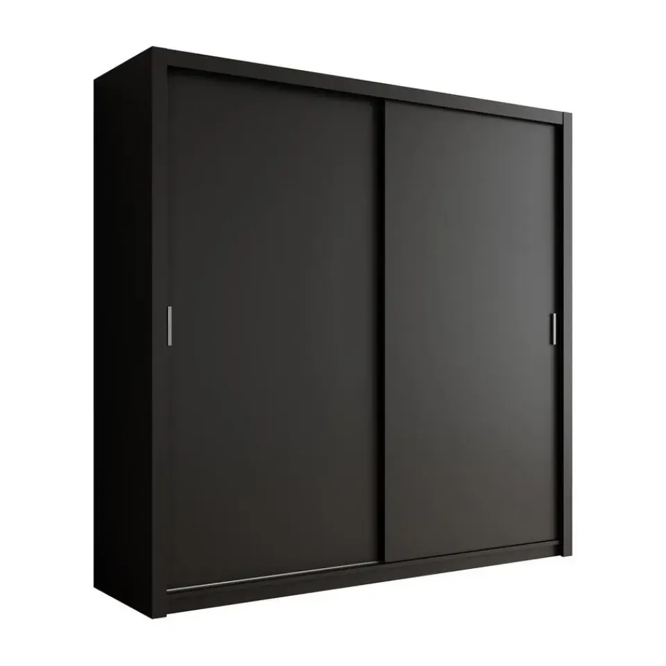 Meubella - Kledingkast Blake - Mat Zwart - 220 cm Best