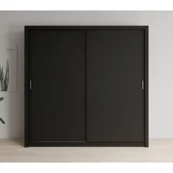 Meubella - Kledingkast Blake - Mat Zwart - 220 cm Best