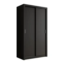 Meubella - Kledingkast Blake - Mat Zwart - 120 cm Clearance