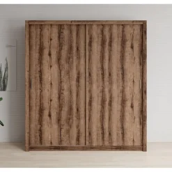 Meubella - Kledingkast Blake - Donker eiken - 200 cm Sale