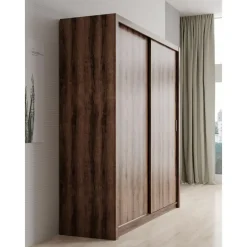 Meubella - Kledingkast Blake - Donker eiken - 200 cm Sale