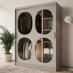 Meubella - Kledingkast Bravanti - Beige - 150 cm Sale