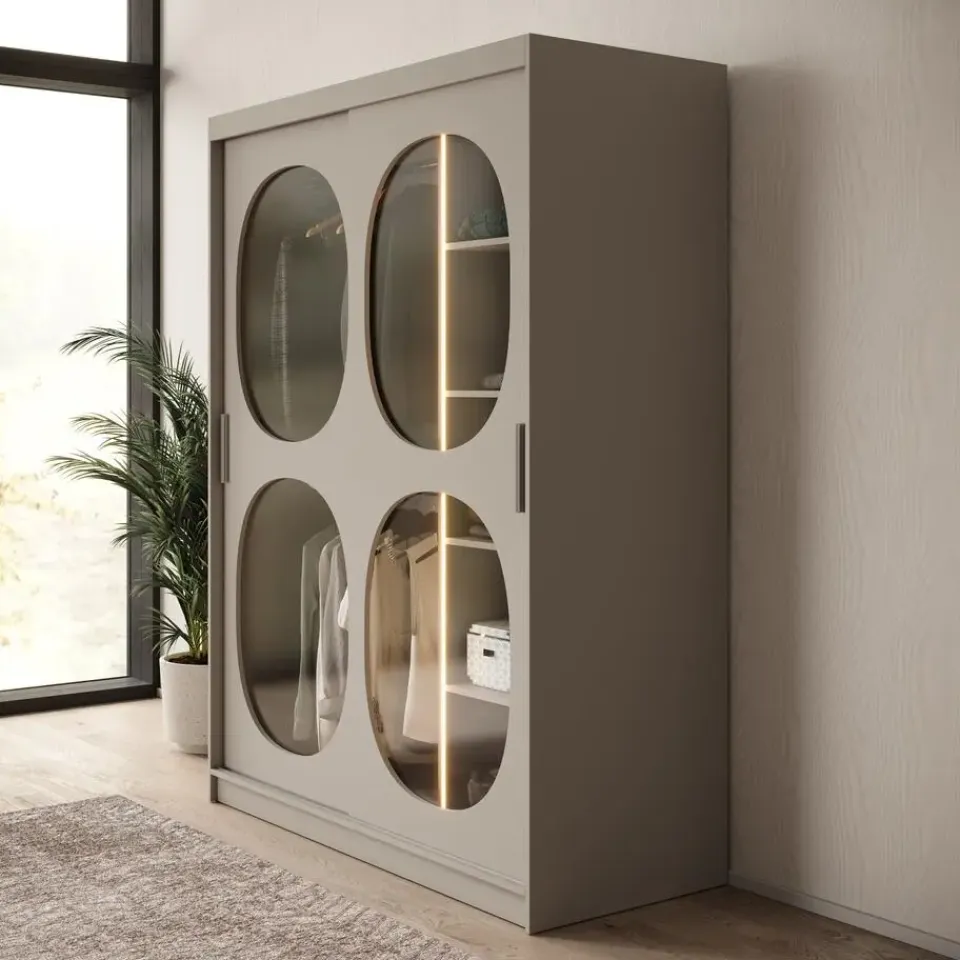 Meubella - Kledingkast Bravanti - Beige - 150 cm Sale