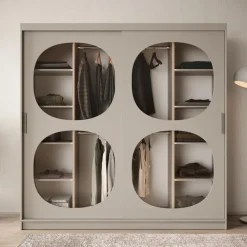 Meubella - Kledingkast Bravanti - Beige - 200 cm Best