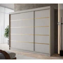 Meubella - Kledingkast Eagle - Beige - 250 cm Sale