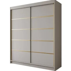 Meubella - Kledingkast Eagle - Beige - 180 cm Discount