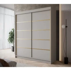 Meubella - Kledingkast Eagle - Beige - 180 cm Discount