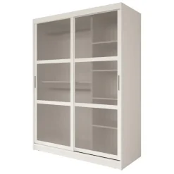 Meubella - Kledingkast Fessaro - Wit - 150 cm New