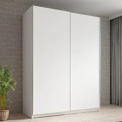 Meubella - Kledingkast Ganaro - Wit - 150 cm Hot