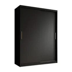 Meubella - Kledingkast Mandalin - Zwart - 150 cm Clearance