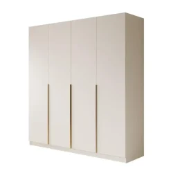 Meubella - Kledingkast Sabre 2 - Wit - 200 cm New