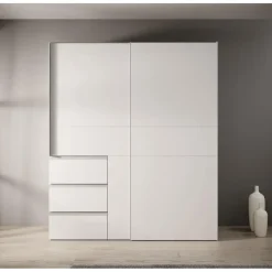 Meubella - Kledingkast Walter - Wit - 170 cm Clearance