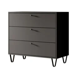 Meubella - Ladekast Apula - Antraciet - 84 cm Clearance